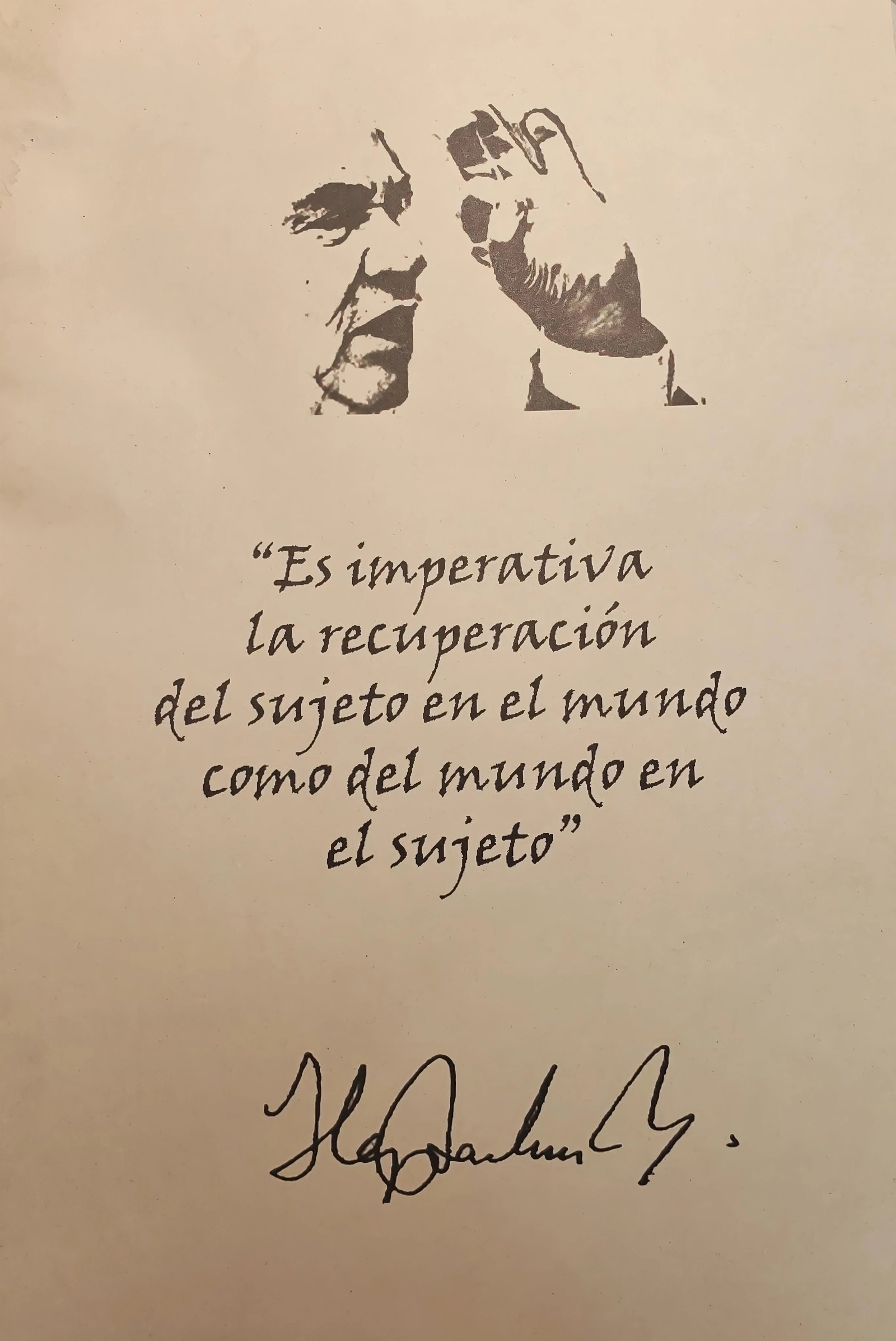 Poster del Dr. Hugo Zemelman 70cm x 45cm